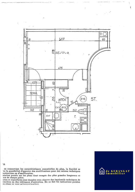Appartement - 33 m² - 1 pièce