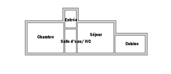 Appartement - 34 m² - 2 pièces