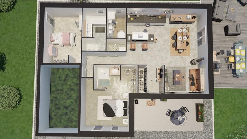 Maison - 89 m² - 3 pièces