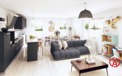 Appartement - 90 m² - 4 pièces