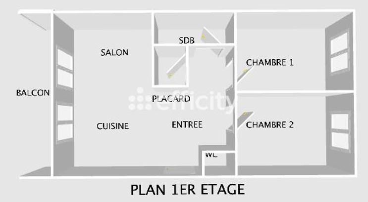 Immeuble - 96 m² - 6 pièces