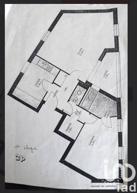Appartement - 59 m² - 2 pièces