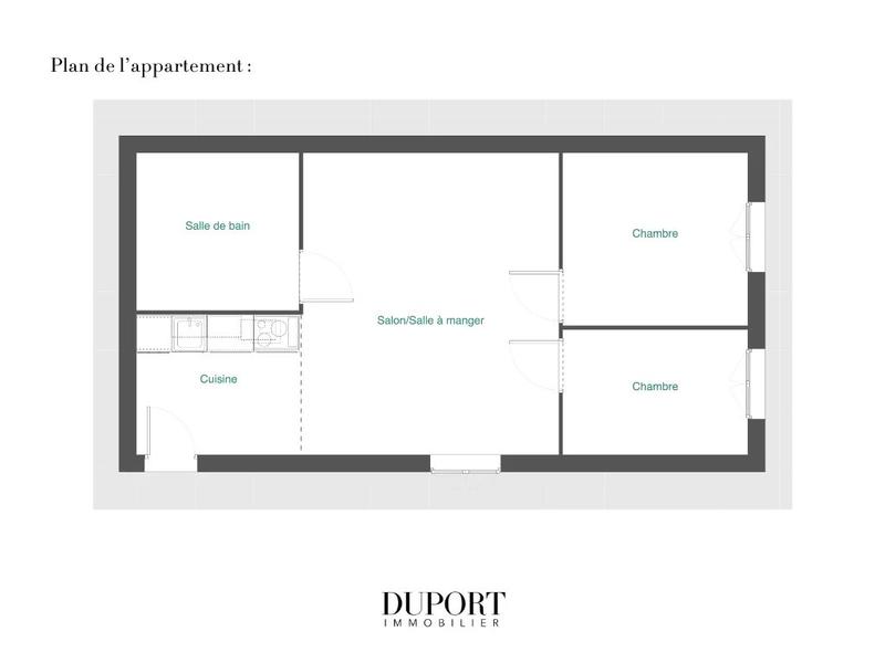 Appartement - 38 m² - 3 pièces