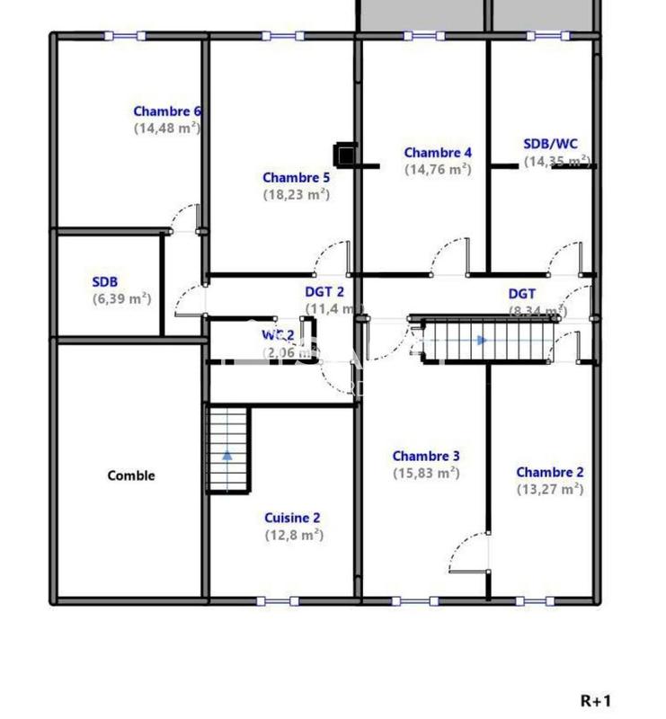 Maison - 400 m² - 12 pièces