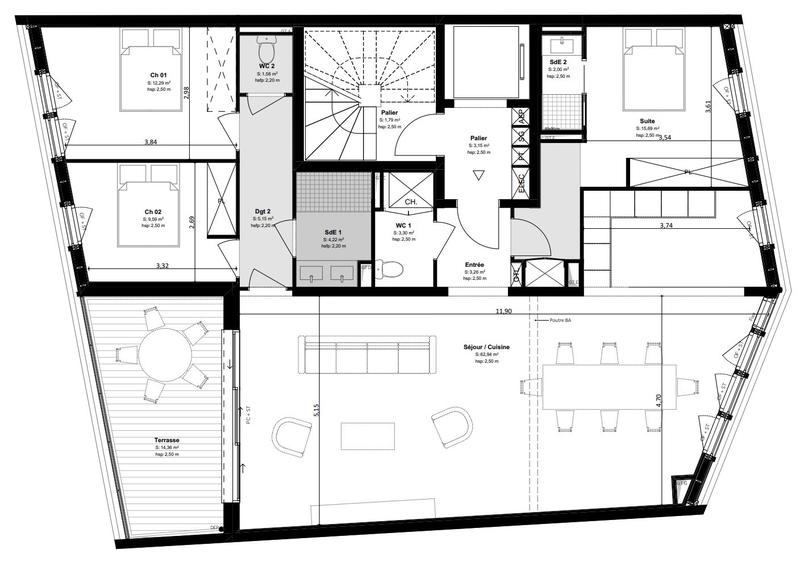 Appartement - 121 m² - 4 pièces