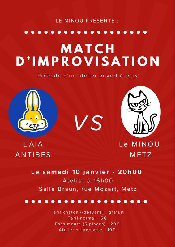 Spectacle - Match ! Le Minou reçoit l'Aia d'Antibes !