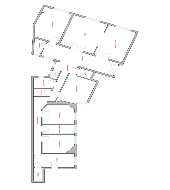 Appartement - 179 m² - 6 pièces