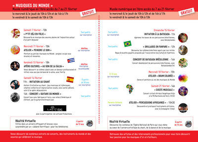 Micro-Folie "Musiques du Monde"