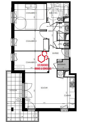 Appartement - 78 m² - 4 pièces