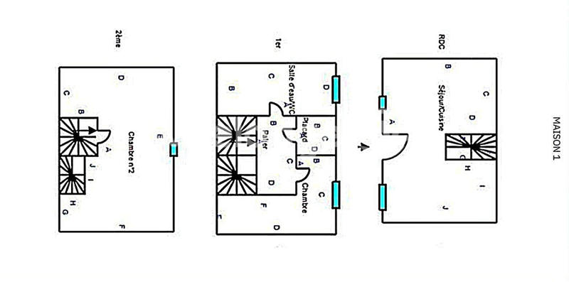 Maison ancienne - 102 m² - 8 pièces