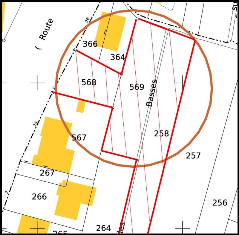 Terrain constructible - 1 513 m²