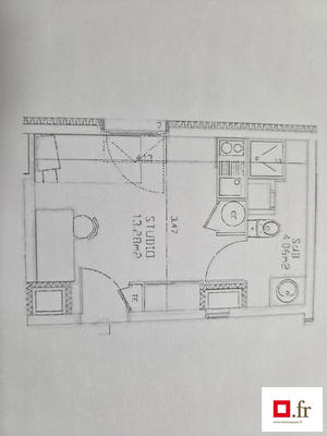 Appartement - 17 m² - 1 pièce