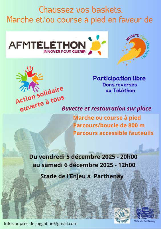 Marche et / ou course à pied solidaire pour le Téléthon