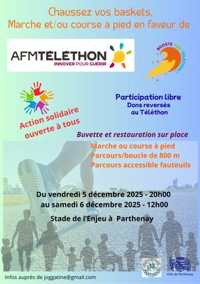 Marche et / ou course à pied solidaire pour le Téléthon