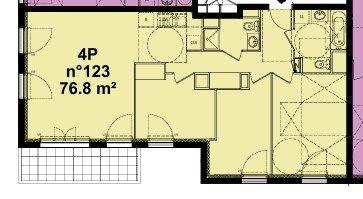 Appartement - 77 m² - 4 pièces