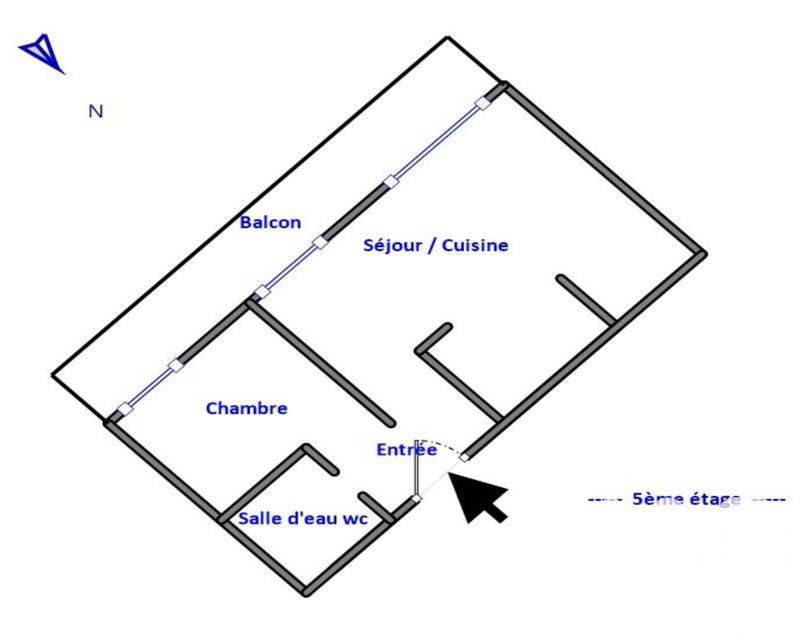 Appartement - 52 m² - 2 pièces