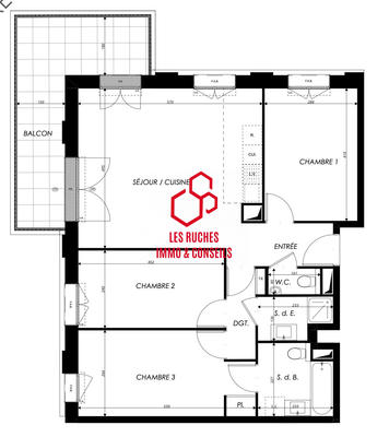 Appartement - 79 m² - 4 pièces