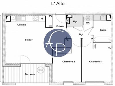 Appartement - 62 m² - 3 pièces