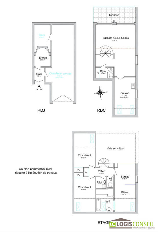 Maison contemporaine - 97 m² - 5 pièces
