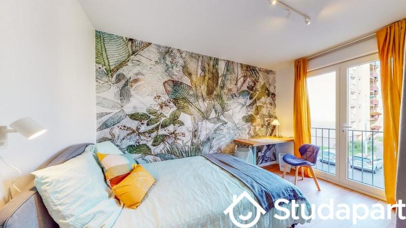 Chambre - 12 m² - 1 pièce