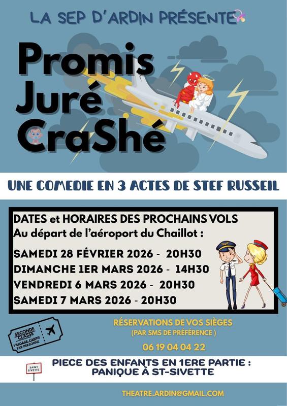 Théatre avec la Sep : Promis Juré Crashé