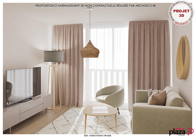 Appartement - 72 m² - 3 pièces