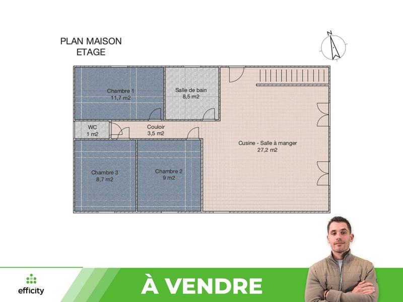 Maison de ville - 140 m² - 7 pièces