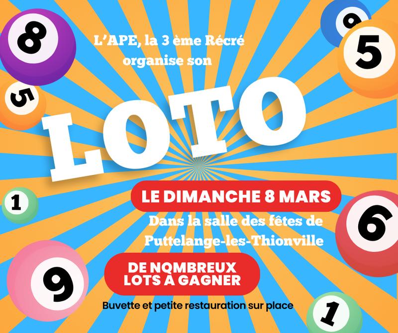 Super Loto de l'Ape 3ème Récré