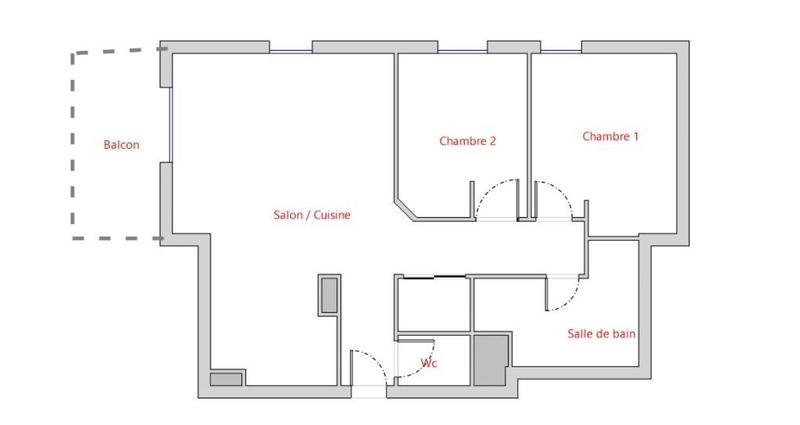 Appartement - 63 m² - 3 pièces