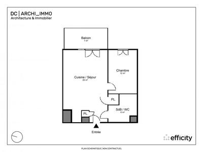 Appartement - 40 m² - 2 pièces