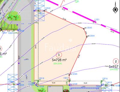 Terrain - 728 m²