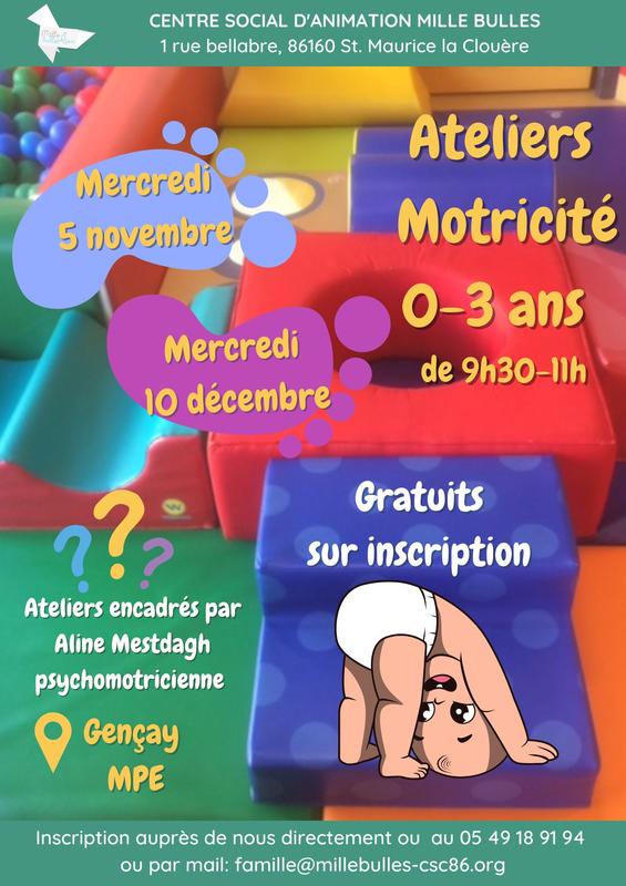 Atelier Motricité 0-3 ans