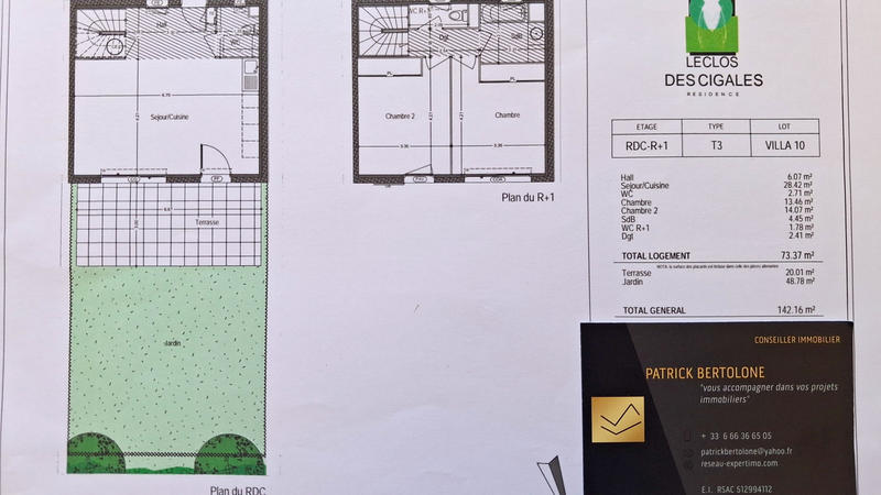 Maison - 74 m² - 3 pièces