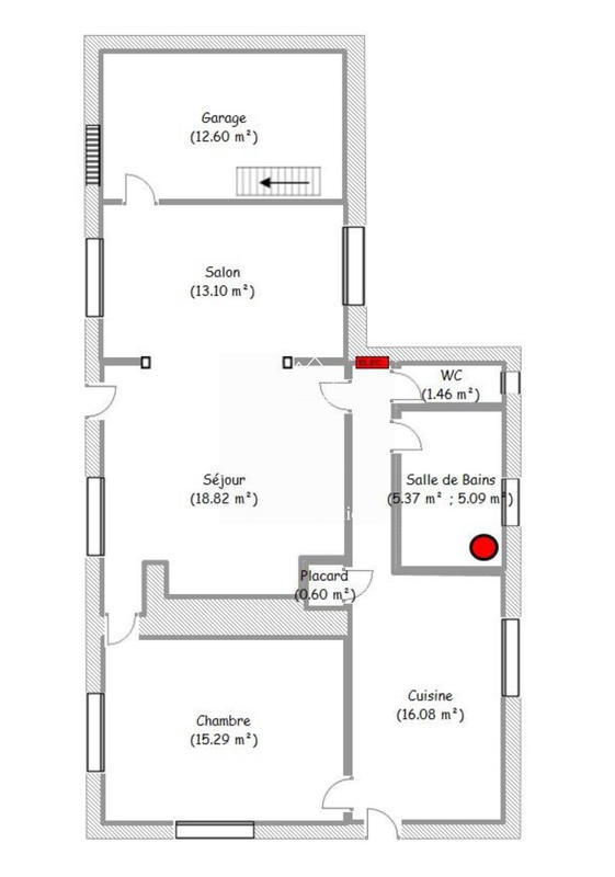 Maison - 70 m² - 3 pièces