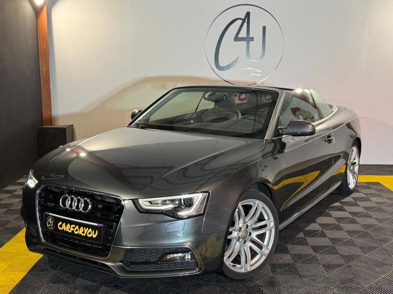 Audi A5 s-line Cabriolet Quattro 3.0 Tdi s-Tronic 245 ch Régulateur de vitesse, Sièges Alcantara, Bluetooth