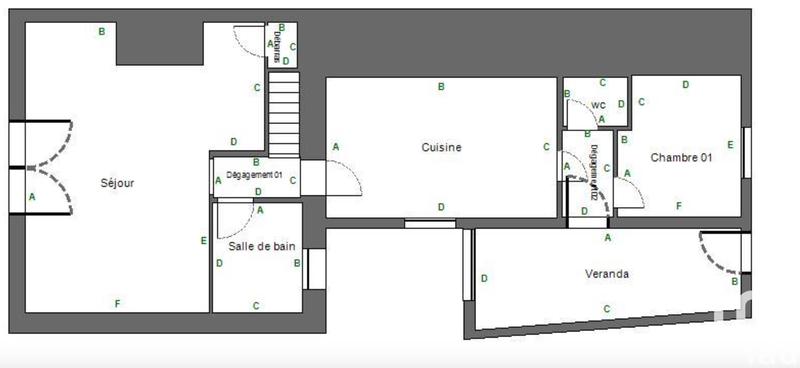 Maison - 84 m² - 5 pièces