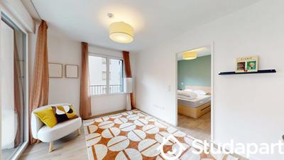 Chambre - 14 m² - 1 pièce