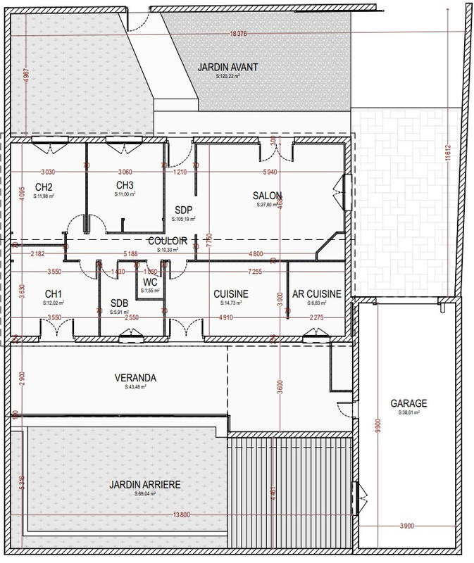 Maison - 140 m² - 5 pièces