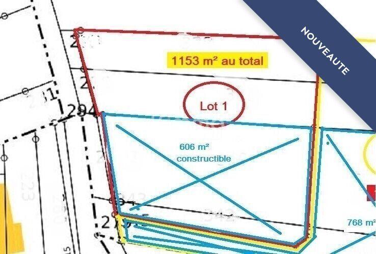 Terrain - 1 153 m²