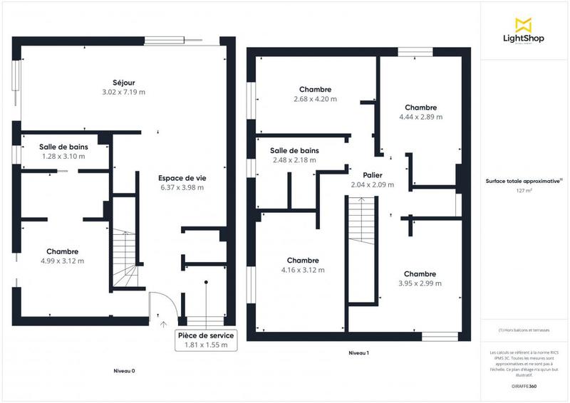 Maison - 125 m² - 6 pièces