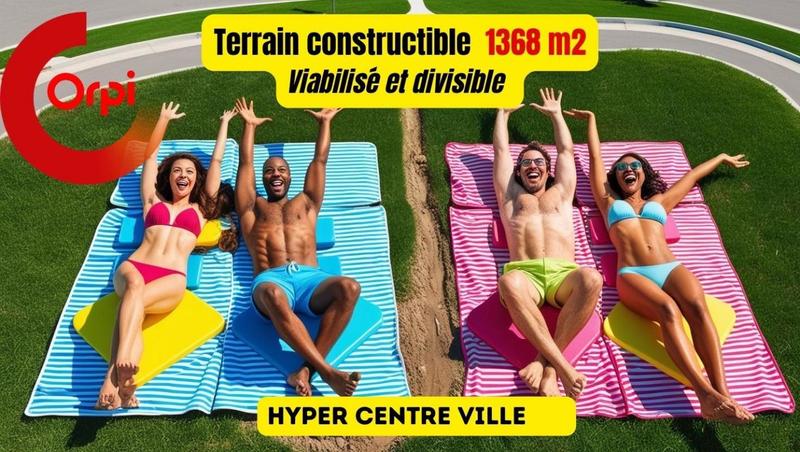 Terrain constructible - 1 368 m²