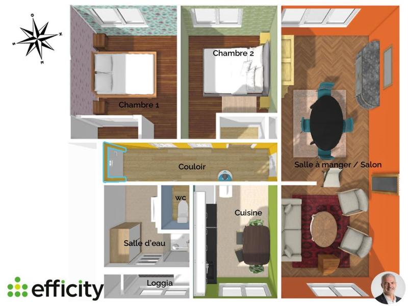 Appartement - 67 m² - 4 pièces