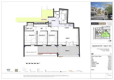 Appartement - 96 m² - 4 pièces