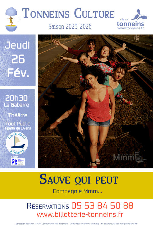 Les Jeudis de la Gabarre - Théâtre -&quot;Sauve qui peut&quot;