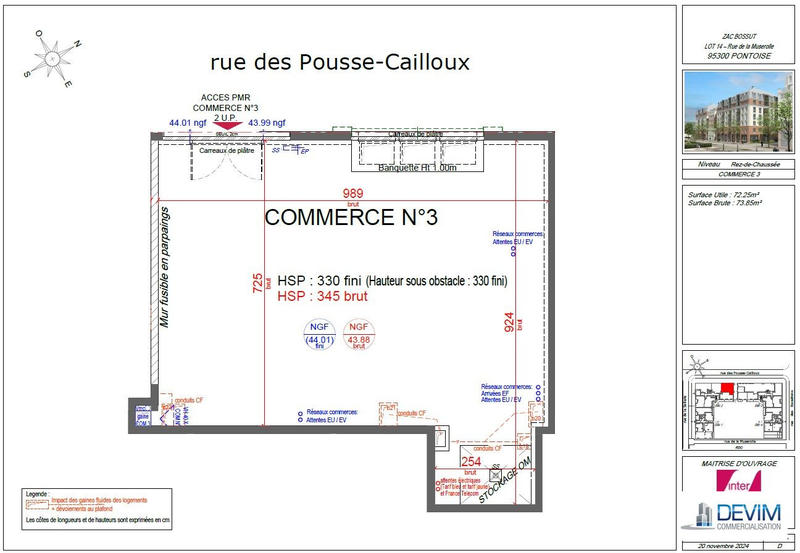 Local commercial - 74 m²
