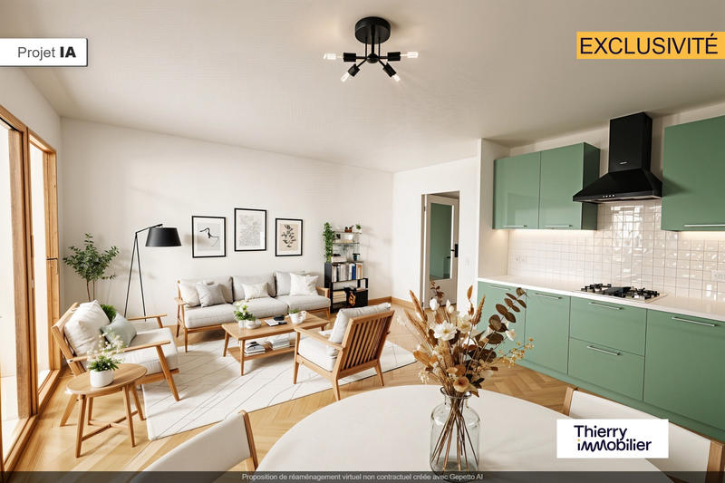 Appartement - 45 m² - 2 pièces