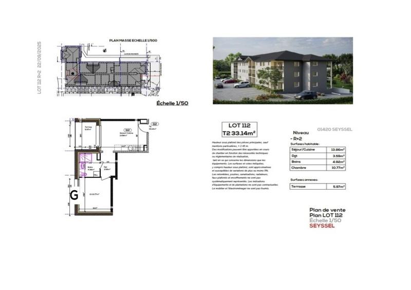 Appartement - 33 m² - 2 pièces