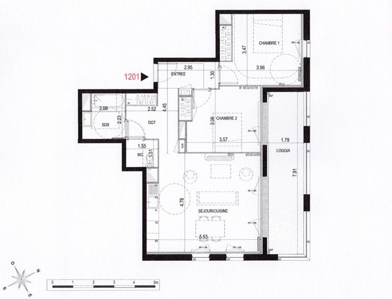 Appartement - 67 m² - 3 pièces