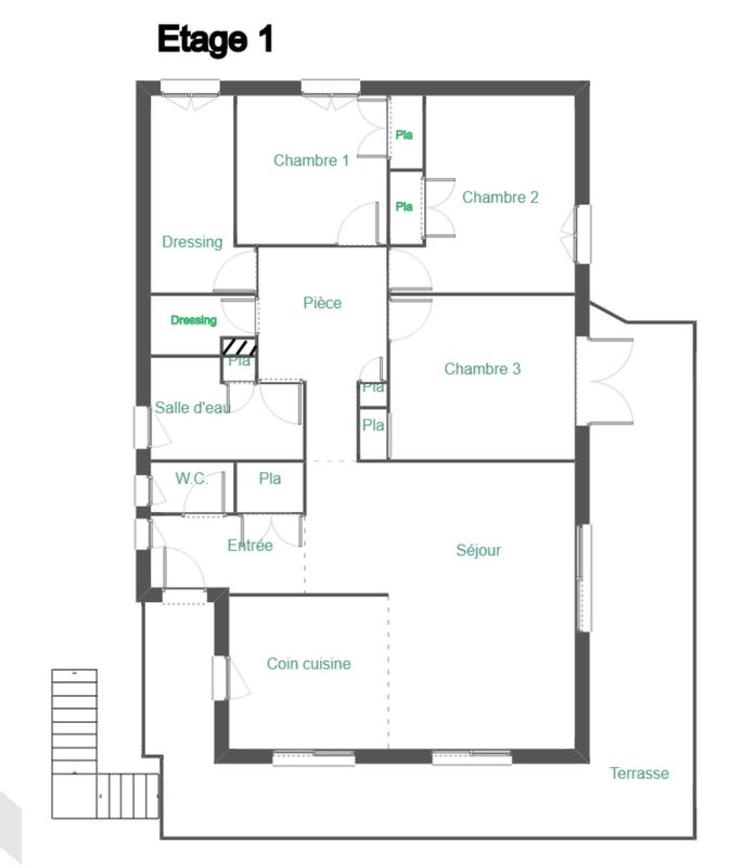 Appartement - 98 m² - 4 pièces