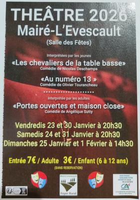 Représentation théâtrale - au numéro 13